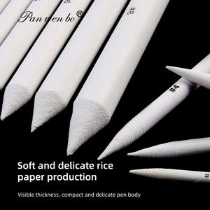 Panwenbo 25 pièces Estompesurs et Tortillons en papier pour le <span class=keywords><strong>dessin</strong></span>, avec papier abrasif, taille-crayon, gomme, éponge - Product Image 2
