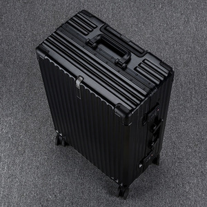 Valise de haute qualité à roulettes universelles, résistante aux chutes, 20/24/26/28 pouces, avec serrure de <span class=keywords><strong>remorque</strong></span>, barre de traction, cadre en aluminium, envoi - Product Image 3