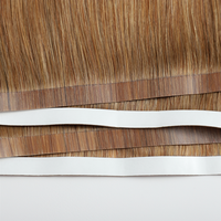 Extensions de cheveux Remy Premium à bandes adhésives, trame fine, lisses naturels, 100% cheveux humains Remy, extensions à trame adhésive invisibles et sans couture