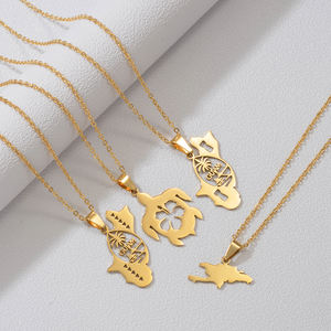 Collier pendentif en forme <span class=keywords><strong>de</strong></span> tortue et <span class=keywords><strong>de</strong></span> fleur d'hibiscus, représentant <span class=keywords><strong>les</strong></span> î<span class=keywords><strong>les</strong></span> Hispaniola, Haïti et la République dominicaine, Guam, Porto Rico, <span class=keywords><strong>Guadeloupe</strong></span> # 522662 - Product Image 3