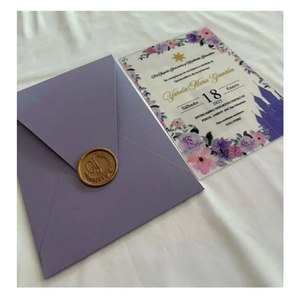<span class=keywords><strong>Carte</strong></span> d'invitation de mariage personnalisée en acrylique transparent de luxe, conte de fées Raiponce, 15e anniversaire, Quinceañera, musique, croix - Product Image 2