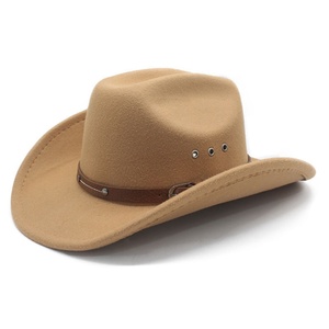 Sombrero de Vaquero Informal de Moda Unisex para Exteriores, Estilo Fedora de Jazz, de Fieltro, de Una Sola Pieza, en Oferta - Product Image 1