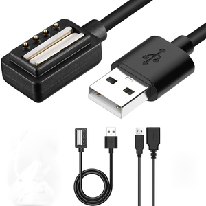 สายชาร์จ USB แม่เหล็กแบบเปลี่ยนได้สีดำน้ำหนักเบาสำหรับซูนโต <span class=keywords><strong>9</strong></span> ซูนโต สปอร์ต ซูนโต สปาร์ตัน อัลตร้าสมาร์ทวอทช์ - Product Image 1