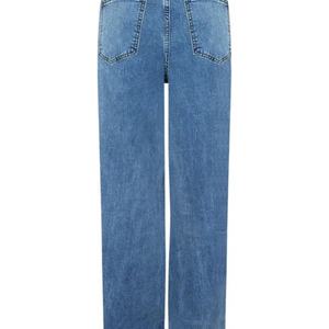 Vente en gros de pantalons baggy pour femmes, jeans baggy, pantalons déchirés et usés pour femmes, jeans en denim délavé, style haute couture - Product Image 3