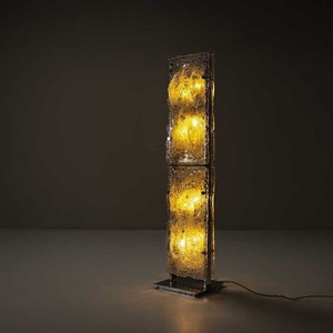 Lámpara de Pie de Resina con Pantalla de Vidrio, Fuente de Luz LED, Iluminación Decorativa Moderna para Sala de Estar y Dormitorio - Product Image 1