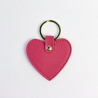Porte-clés Cœur en Cuir Monogramme pour Filles, Anneau de Clés en PU, Pendentif en Cuir, Remplissage de Chaussette de Noël, Cadeau de Noël pour Ados
