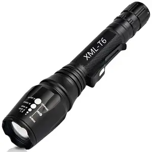 Hochwertige nachfüllbare Teil wiederauf ladbare Taschenlampe Tauchen LED Mini Light Long Range für die Jagd in der Nacht Fackel Feuerzeug