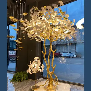 ECOJAS yeni ürün dekorasyon fikstür seramik plastik cam Led zemin lambası için otel Villa ev dükkanı