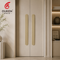 Poignée de porte en laiton sur mesure, poignée de porte principale dorée de luxe, quincaillerie d'entrée européenne haut de gamme