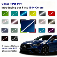 Film de protection de carrosserie de voiture en TPU flexible et personnalisable, bleu métallisé, violet, noir, anti-rayures, garantie 10 ans pour la peinture de la carrosserie