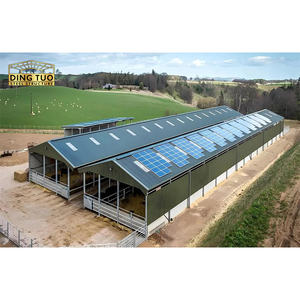 Yüksek Kaliteli Prefabrik Çelik Yapı Ekolojik Hayvan Barınağı İnek At Koyun - Product Image 2