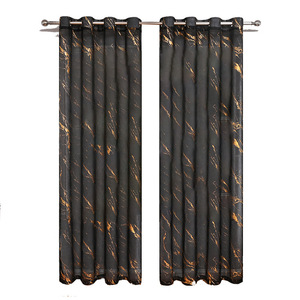 DaiRui foglio di marmo di lusso stampato <span class=keywords><strong>oro</strong></span> bianco semitrasparente <span class=keywords><strong>tende</strong></span> <span class=keywords><strong>tende</strong></span> trasparenti per soggiorno - Product Image 2