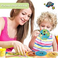 Jouet éducatif pour enfants, fournitures d'artisanat, feutre pré-coupé, planètes de l'espace, Terre, astronaute, jouets en peluche, couture DIY pour adultes