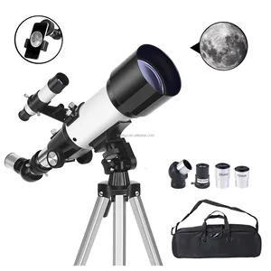 Pdt — téléscope à ouverture de 70mm 400mm, monture AZ pour enfants débutants, réfractomètre d'astronomie avec trépied, adaptateur pour téléphone et sac à dos