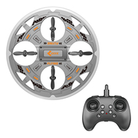 Jouet volant intérieur/extérieur, avion télécommandé 2,4 GHz, RC UFO avec lumières LED et maintien d'altitude 360° °   Avion en mousse EPP à roulettes