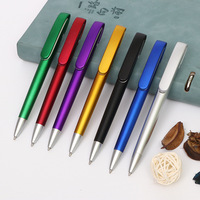 Pulpen Gel 0.5mm Retractable Plastik Logo Custom Iklan Bisnis Hemat Biaya