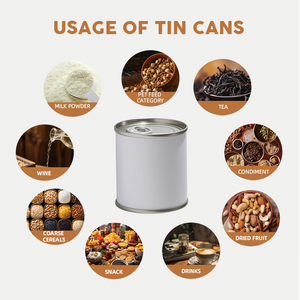 Kim loại tinplate có thể mô hình Sữa bột niêm phong thực phẩm đóng hộp thực phẩm tùy chỉnh nhà máy customsized sữa Nhôm đóng hộp rau - Product Image 3