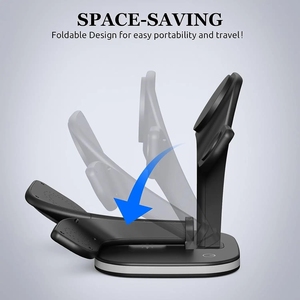 3 en 1 Veilleuse <span class=keywords><strong>Mag</strong></span> Magnétique Sans Fil Chargeur <span class=keywords><strong>de</strong></span> Sécurité Stand Pour iPhone 14 13 12 Mini Pro Max Avec 15W Charge Rapide - Product Image 3