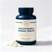 Comprimés de Multivitamines et Minéraux à Marque Blanche OEM ODM – Complexe Vitaminique Personnalisé en Vrac – Complément Alimentaire pour le Soutien Immunitaire et l'Énergie