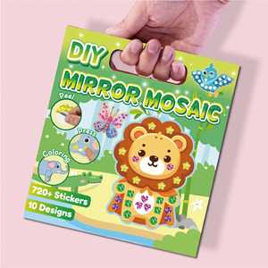 Kits de Pegatinas de Papel 3 en 1, 10 Piezas, DIY, Pintura, Animales Lindos, Etiquetas de Regalo, Actividad de Arte y Manualidades para Niños y Niñas - Product Image 5