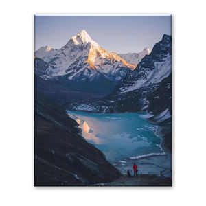 Impression sur toile du lac Gokyo, Himalaya, <span class=keywords><strong>coucher</strong></span> <span class=keywords><strong>de</strong></span> <span class=keywords><strong>soleil</strong></span>, <span class=keywords><strong>paysage</strong></span> <span class=keywords><strong>de</strong></span> la crête <span class=keywords><strong>de</strong></span> l'Everest, art mural pour la décoration <span class=keywords><strong>de</strong></span> la maison - Product Image 2