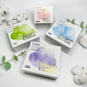 Serviettes hygiéniques en coton biologique sans parfum post-partum pour femmes du fabricant chinois - Product Image 3