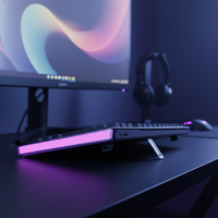 Clavier mécanique AULA H108 Tri-mode (2.4G/BT/Filaire) - Interrupteurs silencieux, éclairage RGB élégant pour le bureau et le gaming silencieux