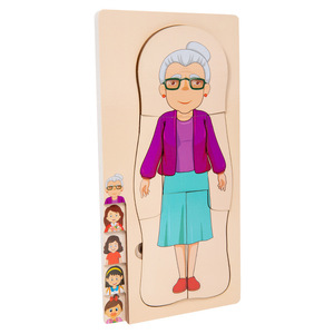 Rompecabezas de Madera Montessori de la Estructura del Cuerpo Humano, Juguete Educativo para Niños, Aprendizaje Cognitivo de los Órganos Internos y el <span class=keywords><strong>Esqueleto</strong></span> - Product Image 2