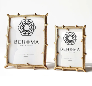 Best Metal Twig Decorative Gold <b>Photo</b> <b>Frames</b> <b>Set</b> of 2 Perfect for Creative Wall Display Office Desk or Home Interior Decoration - Product Image 3