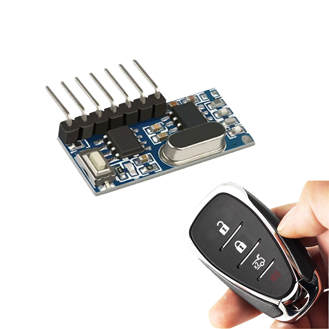 FW 433mhz RF Wireless Receiver 4-Channel Learning Code Decoder Module FW-RF27 Remote Control Encoding Easy Learning Auto