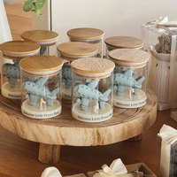 Bougies artisanales uniques personnalisées avec étiquette, parfumées avion, pour cadeaux de remerciement de baby shower pour bébé garçon, avec couvercle