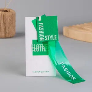 Hang Tags Design Recyclable Eco Friendly Cheap Cardboard Paper Custom Logo Printing Garment Swing Tags Hangtags Hang Tag For Clothing Own Logo