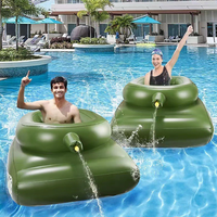Piscine gonflable en PVC avec canon à eau pour enfants, idéale pour l'été, 110*85*47cm, pour la plage et les fêtes au lac