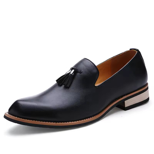 High-end Italian Style Men's Genuine Leather <b>Waterproof</b> Evergreen <b>Slip</b>-<b>On</b> Oxford Handmade Wedding <b>Shoes</b> Cushioning Anti-<b>Slip</b> - Product Image 2