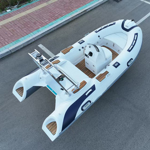 12,8ft Nieuw Model Rib 390 Stijve Romp Glasvezel Opblaasbare Visserij Roeiboot Te Koop - Product Image 5