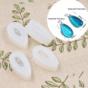 Molde de silicona geométrico para pendientes, Molde de resina <span class=keywords><strong>Fondant</strong></span> para hacer charms, joyería, DIY, 1 ud., Envío Gratis - Product Image 2