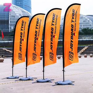 أعلام طائرة بطباعة شعار مخصصة ، تقف من أجل معدات الدعاية والمعارض والترويج - Product Image 5