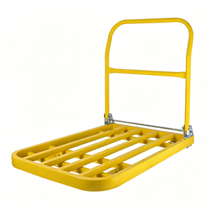 Platform Hand Truck, Heavy Duty Folding Dolly <b>Cart</b> with 360 Degree Swivel <b>Wheels</b>, Collapsible Flatbed <b>Cart</b> for Moving, Warehouse - Product Image 6