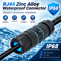 Acoplador RJ45 Impermeable IP68 M20 Cat6, Conector de Red para Exteriores, Tipo Corto, 10Gbps, Extensor Ethernet Blindado de Aleación de Zinc