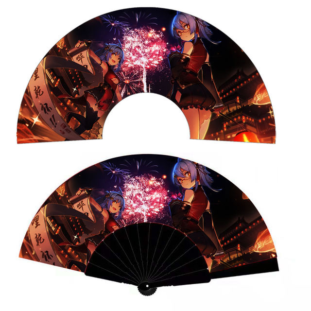 JD Bulk Wholesale Promotional Custom Logo Anime Hand Fans-Portable Party DIY