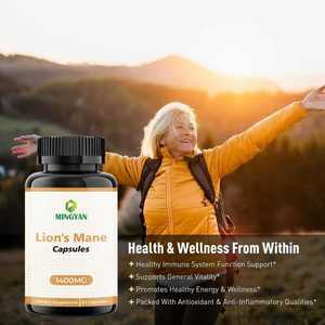 Capsules de champignons Lion's Mane OEM/ODM |   500 mg de Facteur de Croissance Nerveuse (NGF) et soutien cognitif |   Biologique, sans OGM - Product Image 3
