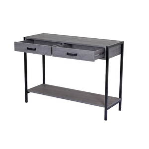 Table <span class=keywords><strong>console</strong></span> en <span class=keywords><strong>bois</strong></span> en acier inoxydable moderne avec tiroir - Product Image 5