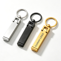 Porte-clés multifonctionnel en métal avec logo personnalisé, support de téléphone, accroche-sac, porte-clés pour souvenirs d'entreprise, cadeaux d'affaires