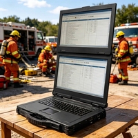 Nieuwe 15,6 inch Dual Screen Robuuste Laptop Intel Core I7/I9 Windows 10/11 Engels Verlichte Toetsenbord SSD Opslag Aluminium Legering