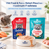 YOUYI Sachet d'emballage souple personnalisé pour aliments pour animaux de compagnie avec gravure, délai de production de 15 jours, certifié BRCGS FDA