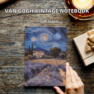 Wholesale Vintage Van Gogh Hardcover Thermal Binding Notebook Color Inner Pages Paper Cover <b>Journal</b> Creative <b>Writing</b> Diary Gift - Product Image 2