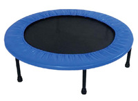 Trampoline rond à ressorts en PP pour enfants, pliable, antidérapant, salle de sport à domicile, maternelle, intérieur/extérieur, lit de saut