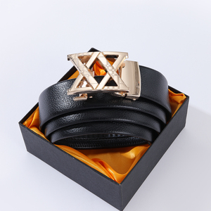 Cinturón de Cuero Vacuno de Alta Calidad para Hombre con Hebilla de Aleación, <span class=keywords><strong>Regalo</strong></span> Perfecto para el Uso Diario de Hombres a la Moda - Product Image 5