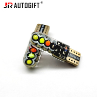 OEM T10 W5W RGB COB 8-Chip 1W LED ampoule flash stroboscopique 12V coloré remplacement/réparation ampoule de silice