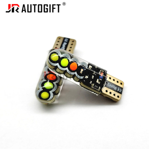 Oem <span class=keywords><strong>T10</strong></span> W5W RGB COB 8-Chip 1 wát LED Strobe Flash Light <span class=keywords><strong>Bulb</strong></span> 12V đầy màu sắc thay thế/sửa chữa silica Bóng đèn ánh sáng - Product Image 4